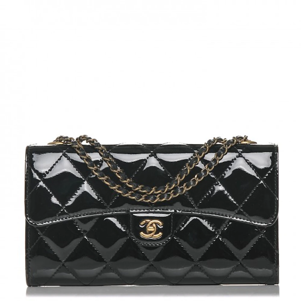 Wallet On Chain Boy patent leather crossbody bag