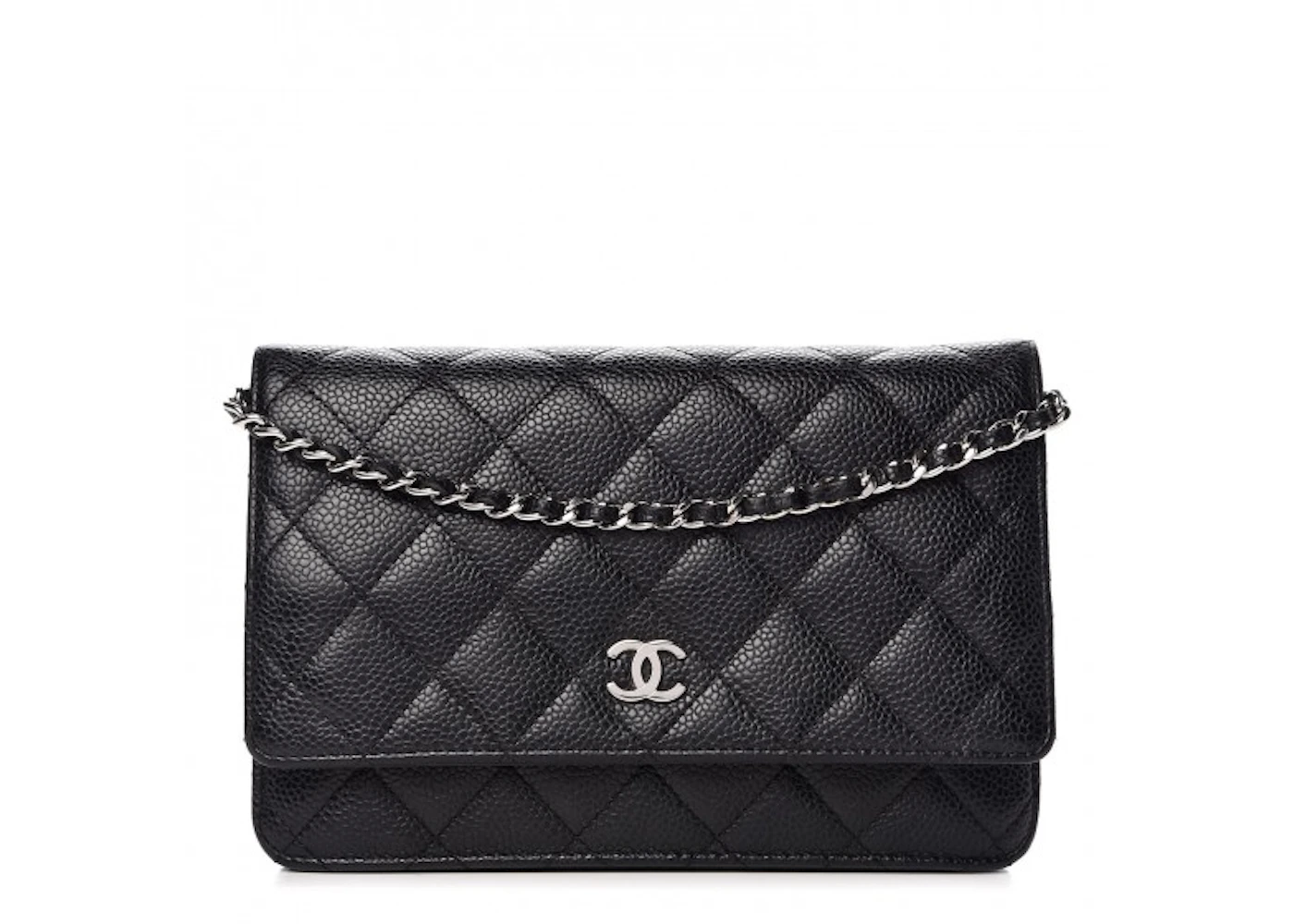 Chanel Wallet On Chain Quilted Caviar Black - US