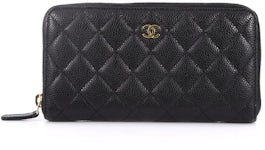 Caviar Quilted Large Gusset Flap Wallet Black – Trends Luxe