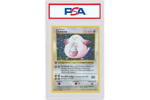 Chansey-Holo 1999 Pokemon TCG Base Set 1st Edition #3/102 (PSA or BGS Graded) - 1999 - US Chansey-Holo 1999 Pokemon TCG Base Set 1st Edition #3/102 (PSA or BGS Graded) - 1999 - US