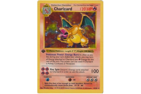 Charizard 1999 Pokmon TCG 1st Edition Holo #4 (Ungraded) - 1999 - US Charizard 1999 Pokmon TCG 1st Edition Holo #4 (Ungraded) - 1999 - US