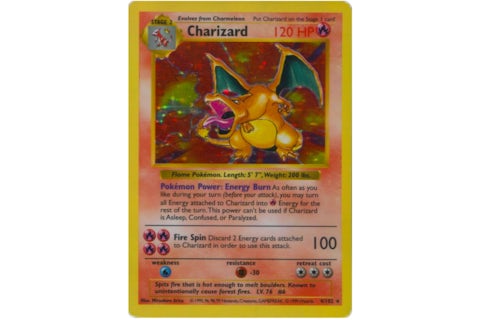 Charizard 1999 Pokemon TCG Base Set Holo Shadowless #4 (Ungraded) - 1999 - US Charizard 1999 Pokemon TCG Base Set Holo Shadowless #4 (Ungraded) - 1999 - US