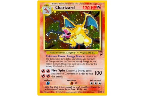 Charizard 2000 Pokmon TCG Base Set 2 Holo #4 (Ungraded) - 2000 - US Charizard 2000 Pokmon TCG Base Set 2 Holo #4 (Ungraded) - 2000 - US