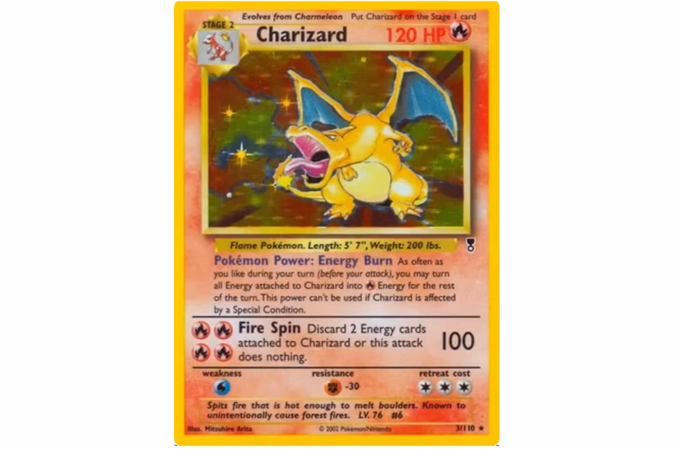 Charizard 2002 Pokémon TCG Legendary Collection Holo #3 (Ungraded)