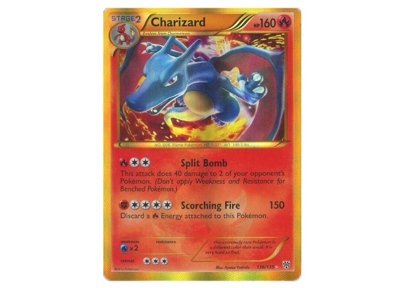 Charizard 2012 Pokémon TCG Black & White Plasma Storm #136