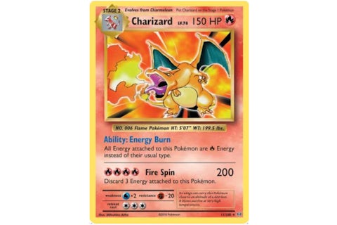 Charizard 2016 Pokmon TCG XY Evolutions Holo #11 (Ungraded) - 2016 - US Charizard 2016 Pokmon TCG XY Evolutions Holo #11 (Ungraded) - 2016 - US