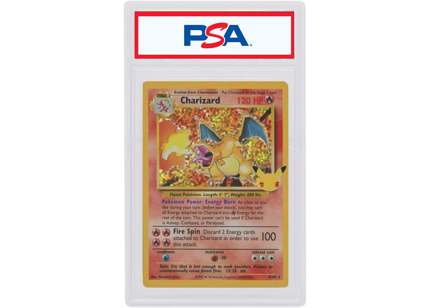 Charizard 2021 Pokmon TCG Celebrations Classic Collection Base Set Holo #4 (PSA or BGS Graded) - 2021 - US Charizard 2021 Pokmon TCG Celebrations Classic Collection Base Set Holo #4 (PSA or BGS Graded) - 2021 - US