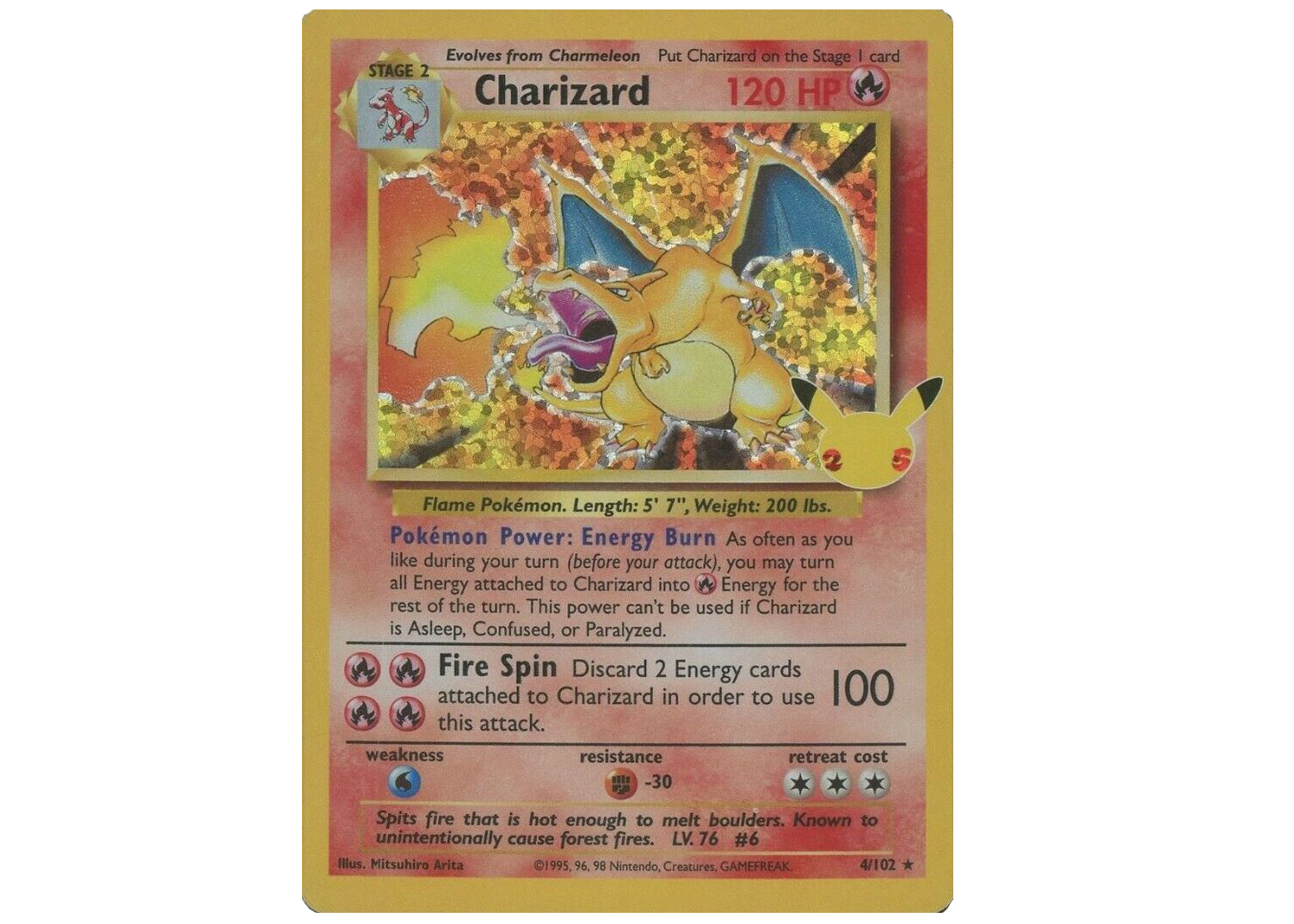 Charizard 2021 Pokémon TCG Celebrations Classic Collection Holo 
