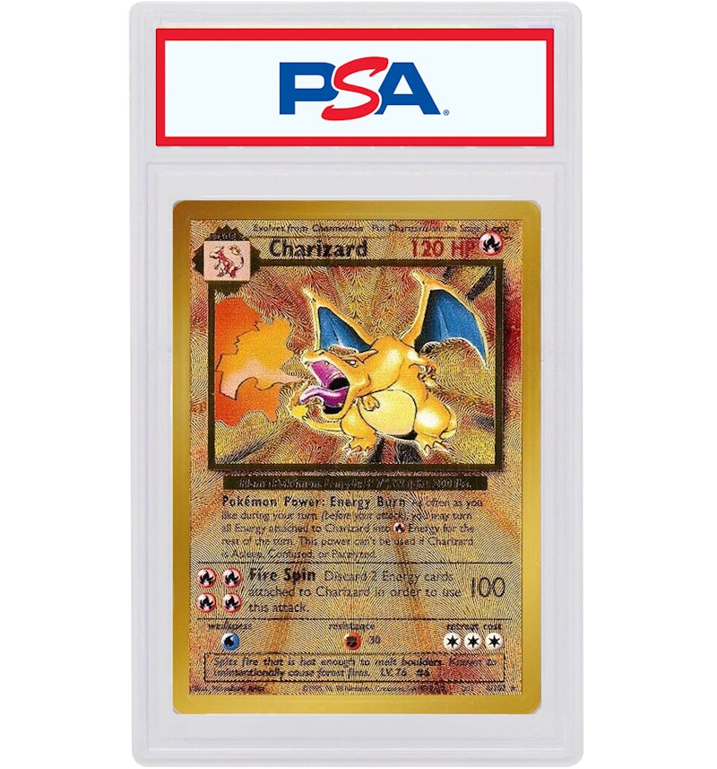 Charizard 2021 Pokmon TCG Celebrations Ultra-Premium Collection Gold Metal #4 (PSA or BGS Graded) - 2021 - US Charizard 2021 Pokmon TCG Celebrations Ultra-Premium Collection Gold Metal #4 (PSA or BGS Graded) - 2021 - US