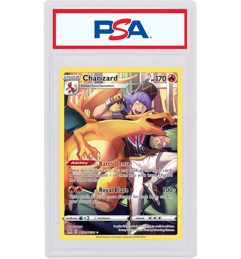 Charizard 2022 Pokmon Sword & Shield Lost Origin Full Art #TG03/TG30 (PSA or BGS Graded) - 2022 - US Charizard 2022 Pokmon Sword & Shield Lost Origin Full Art #TG03/TG30 (PSA or BGS Graded) - 2022 - US
