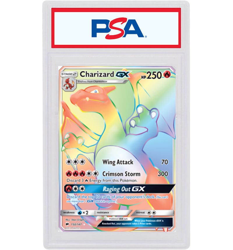 Charizard GX 2017 Pokemon TCG Burning Shadows Full Art #150/147 (PSA or BGS Graded) - 2017 - GB Charizard GX 2017 Pokemon TCG Burning Shadows Full Art #150/147 (PSA or BGS Graded) - 2017 - GB