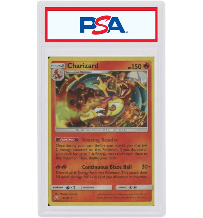 Charizard-Holo Cracked Ice 2019 Pokemon TCG Sun & Moon Team Up #14/181 (PSA or BGS Graded) - 2019 - US Charizard-Holo Cracked Ice 2019 Pokemon TCG Sun & Moon Team Up #14/181 (PSA or BGS Graded) - 2019 - US