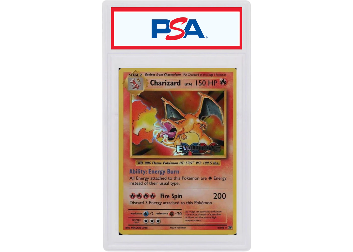 Charizard-Holo Prerelease 2016 Pokemon TCG XY Evolutions #11/108 (PSA or BGS Graded) - 2016 - US Charizard-Holo Prerelease 2016 Pokemon TCG XY Evolutions #11/108 (PSA or BGS Graded) - 2016 - US