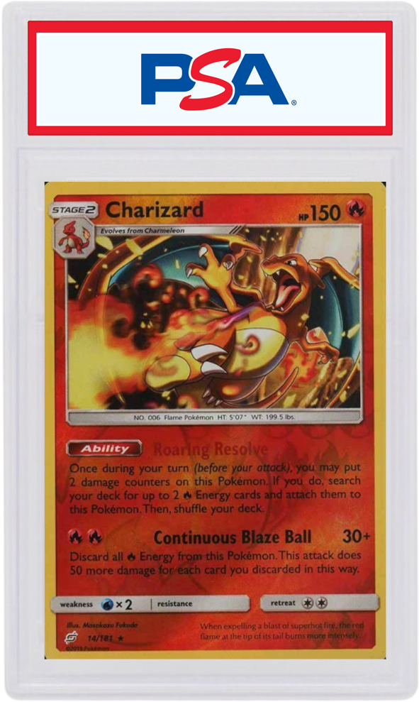 Charizard-Reverse Foil 2019 Pokemon TCG Sun & Moon Team Up #14/181