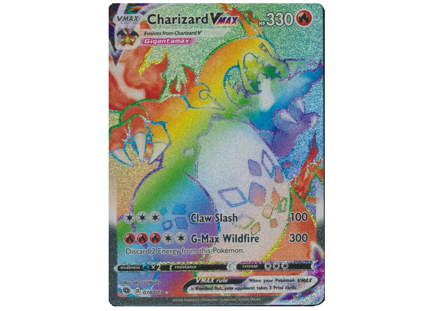 Charizard VMAX Full Art 2020 Pokémon TCG Sword & Shield Champion's 