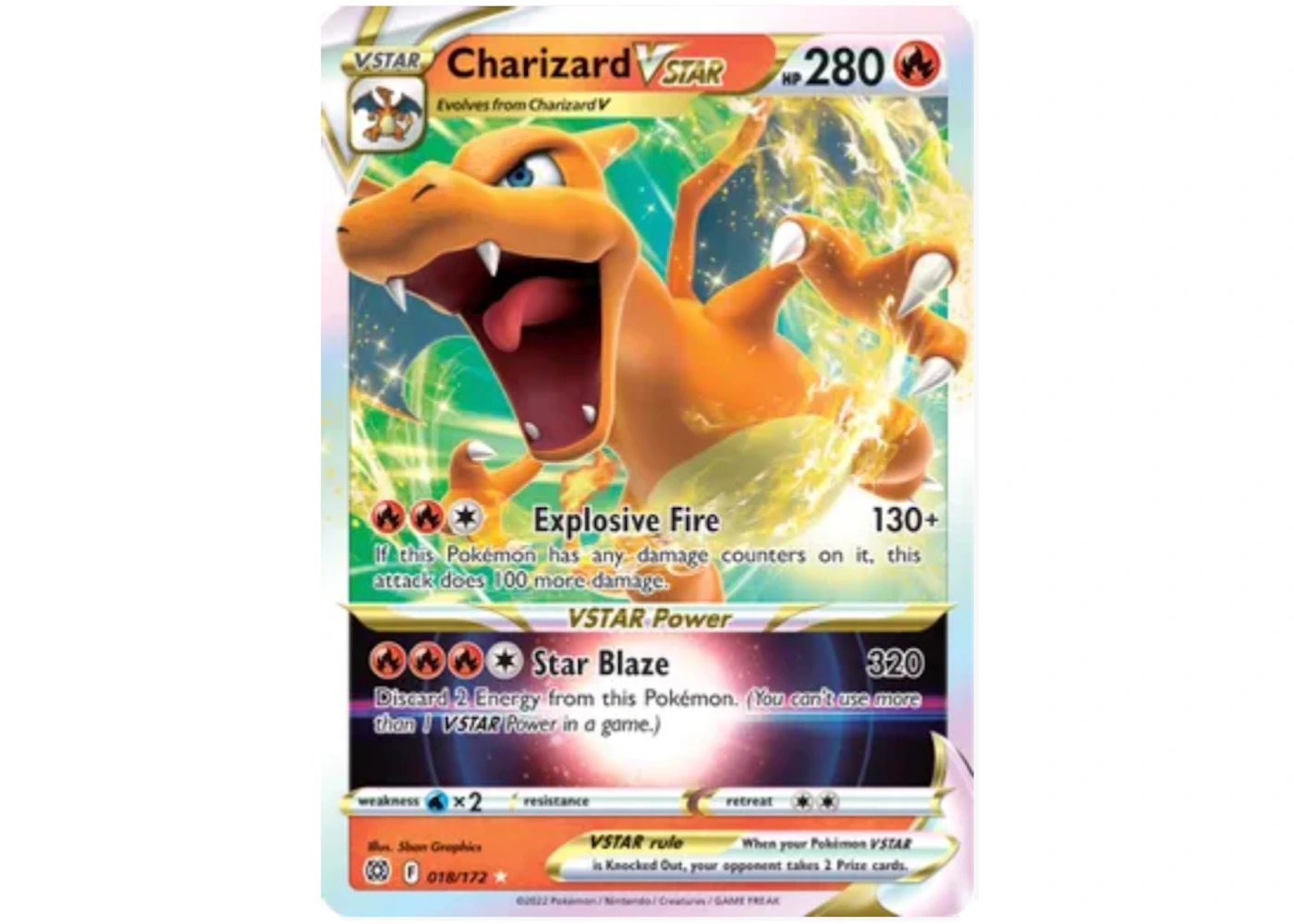 Charizard VSTAR 2021 Pokmon TCG Brilliant Stars Ultra Rare #18 (Ungraded) - 2021 - US Charizard VSTAR 2021 Pokmon TCG Brilliant Stars Ultra Rare #18 (Ungraded) - 2021 - US