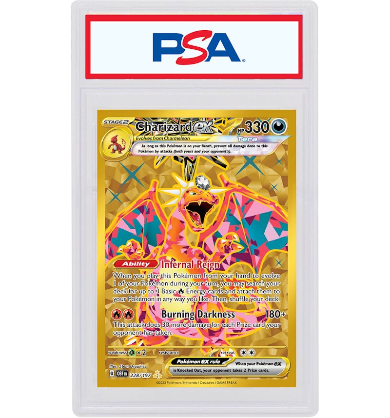 Charizard ex 2023 Pokmon Scarlet & Violet Obsidian Flames Hyper Rare #228/197 (PSA or BGS Graded) - 2023 - US Charizard ex 2023 Pokmon Scarlet & Violet Obsidian Flames Hyper Rare #228/197 (PSA or BGS Graded) - 2023 - US