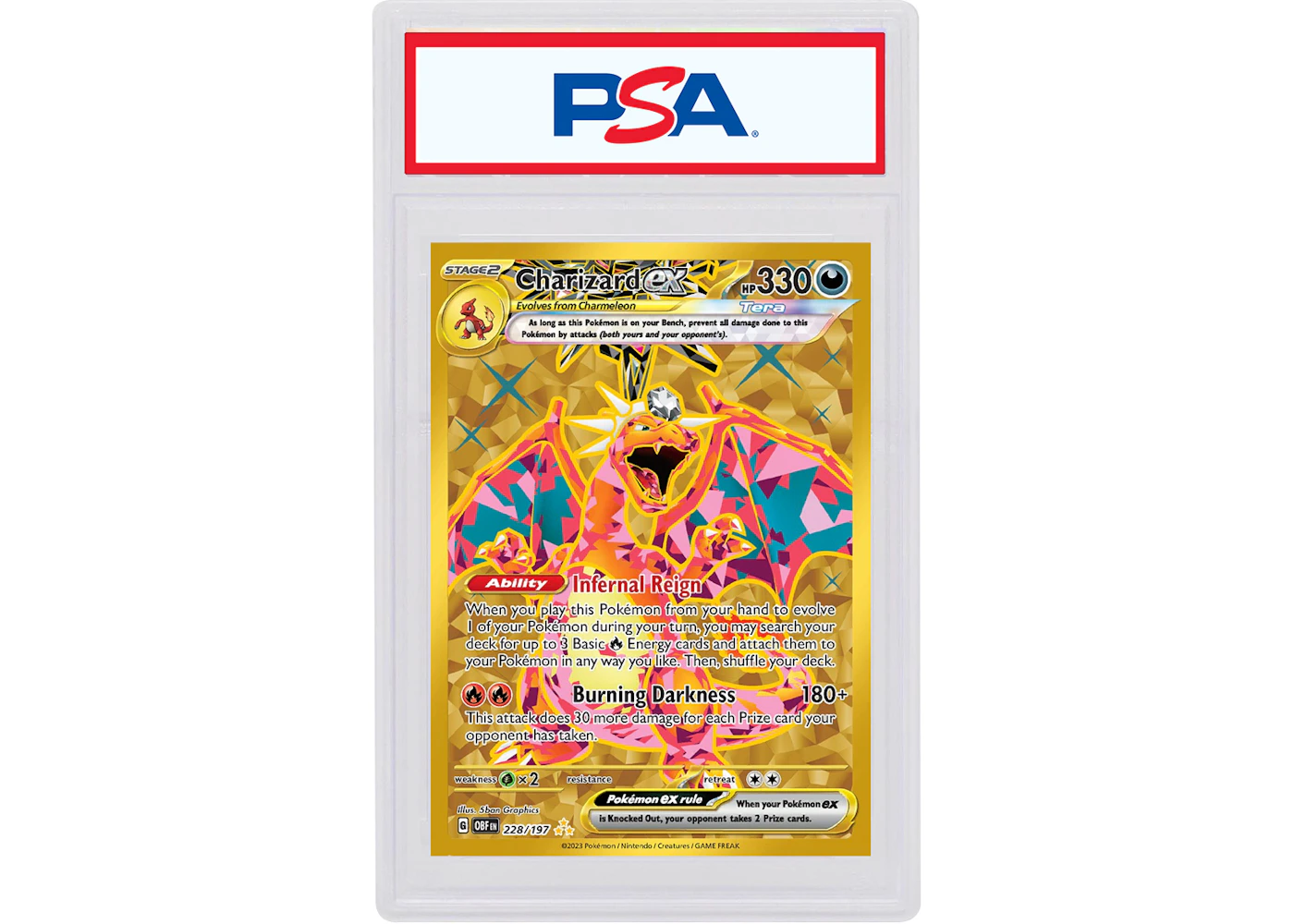 Charizard ex 2023 Pokmon Scarlet & Violet Obsidian Flames Hyper Rare #228/197 (PSA or BGS Graded) - 2023 - US Charizard ex 2023 Pokmon Scarlet & Violet Obsidian Flames Hyper Rare #228/197 (PSA or BGS Graded) - 2023 - US