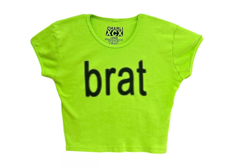 トップス Hysteric Glamour Brat Summer Green Baby BRAT (baby tee) – charli xcx