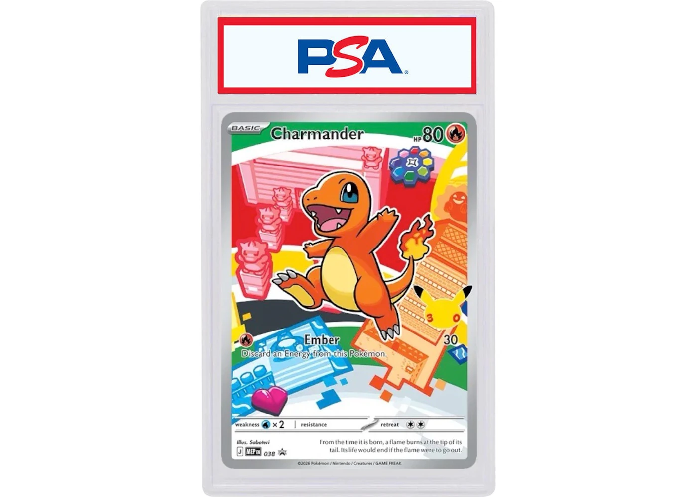 Charmander 2026 Pokmon Mega Evolution First Partners Collection Promo 38 (PSA or BGS Graded) - 2026 - US Charmander 2026 Pokmon Mega Evolution First Partners Collection Promo 38 (PSA or BGS Graded) - 2026 - US