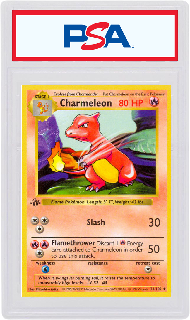 Charmeleon Card # 24/102 Pokemon Base Set 