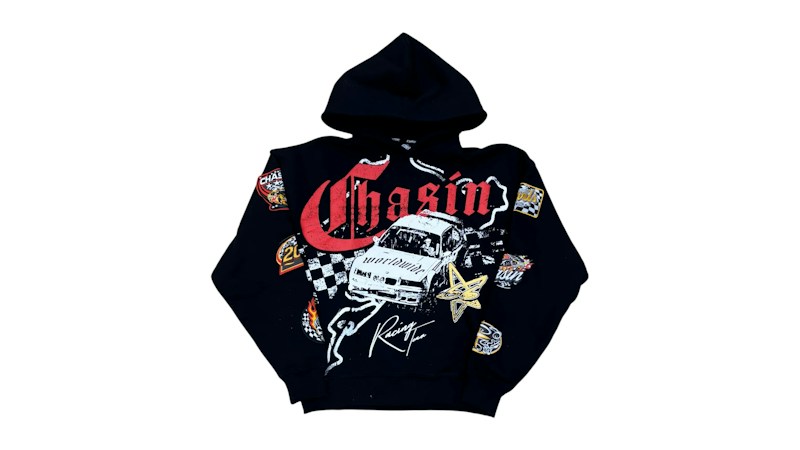 Chandail à capuchon Chasin Worldwide Racing noir