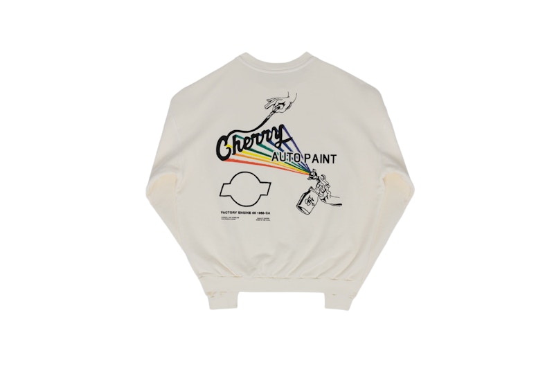 Cherry LA Auto Paint Crewneck Cream