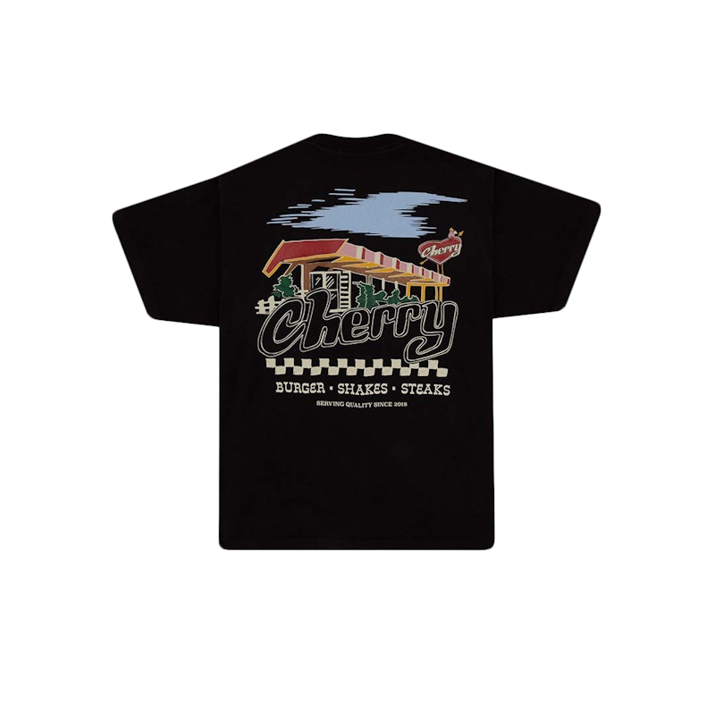 Cherry LA Cherry Diner S/S Pocket Tee (Off Black) Pocket T-shirt