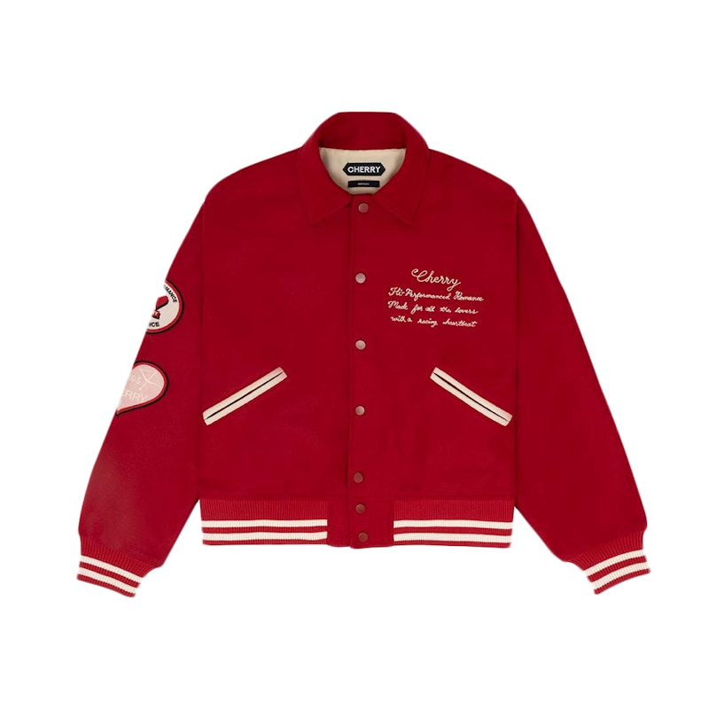 Cherry LA Hi Performance Varsity Jacket Red Varsity Jacket Red