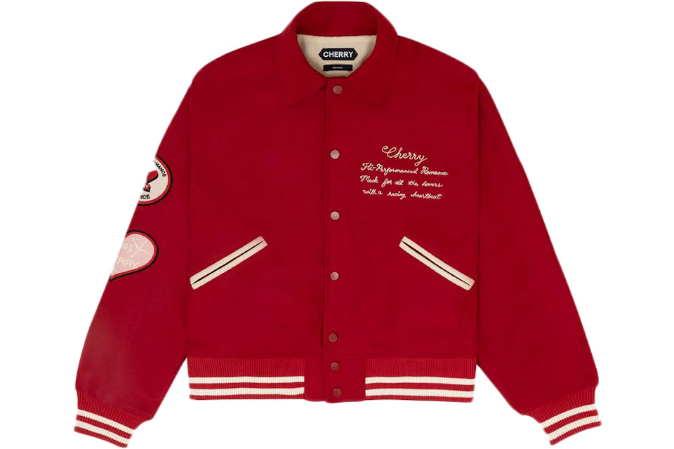 Cherry LA Hi-Performance Varsity Jacket (Red) Varsity Jacket Red Men's ...