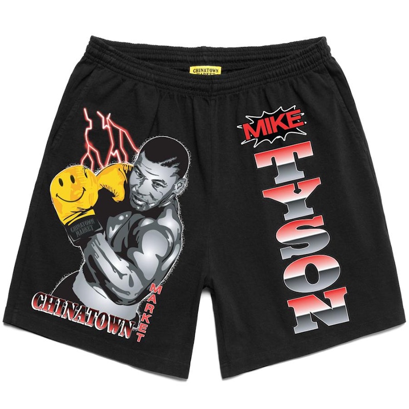 Chinatown Market Tyson Smiley Shorts Black - FW20