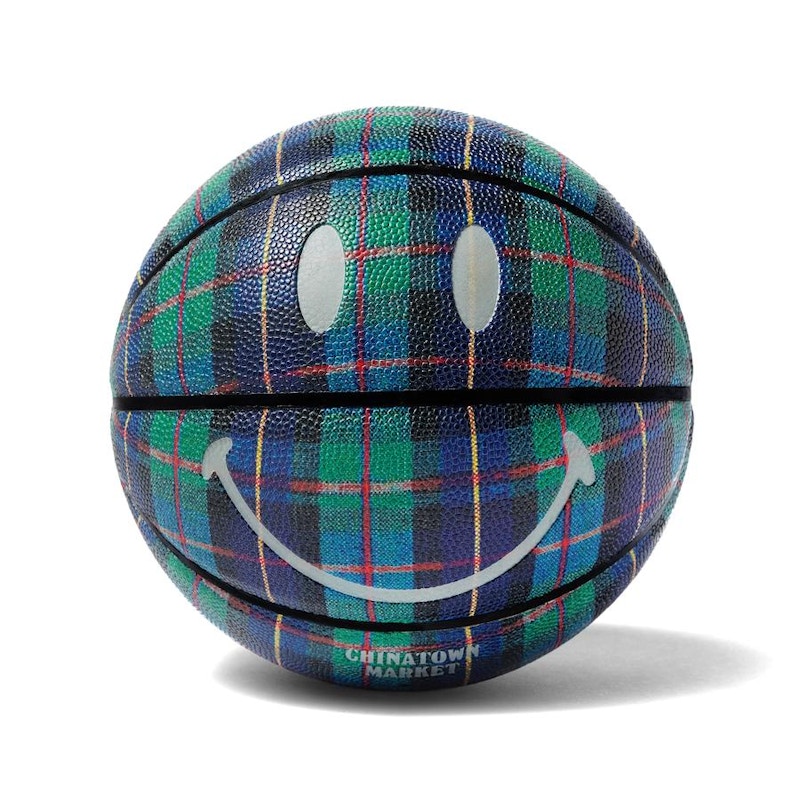 Chinatown Market Plaid Smiley Basketball