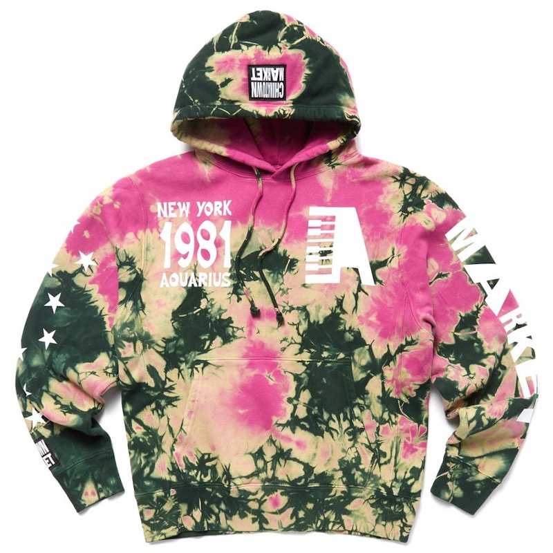 Pink chinatown market hoodie hot sale