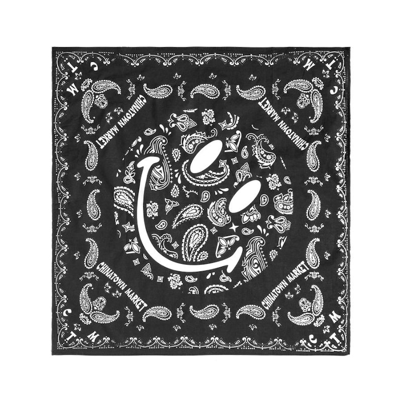 Market x YG 4hunnid Paisley Smiley Bandana Black - FW20 - US