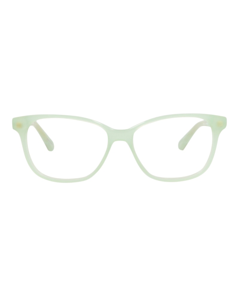 Pre-owned Chloé Cat Eyeframe Acetate Kids Optical Frames In Green Green Transparent (cc0003o/30010627/002)