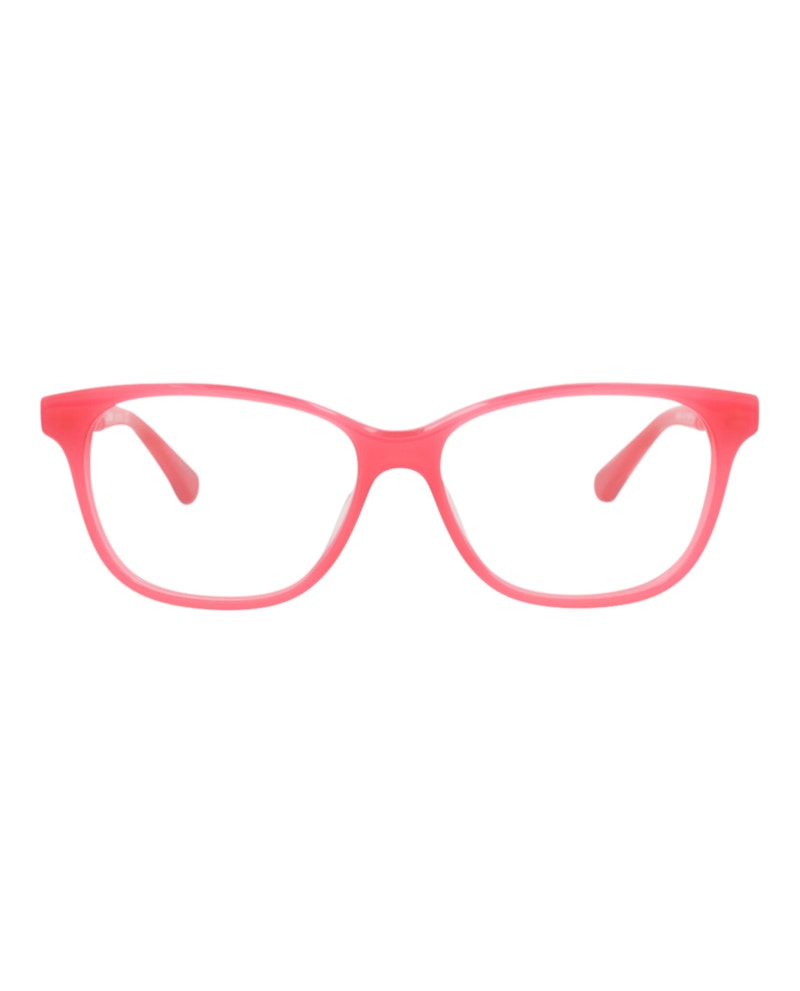 Pre-owned Chloé Cat Eyeframe Acetate Kids Optical Frames In Pink Pink Transparent (cc0003o/30010627/003)