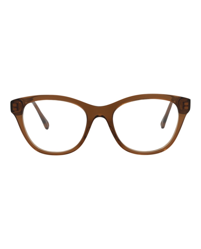 Pre-owned Chloé Women's Chloe Cat Eyeframe Bio Acetate Optical Frames In Brown Brown (ch0085o/30012484/002)