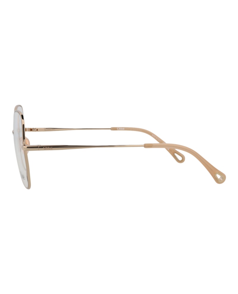 Chloe Cat Eye-Frame Metal Optical Frames Gold Gold Transparent (Ch0098o-30012434-006)