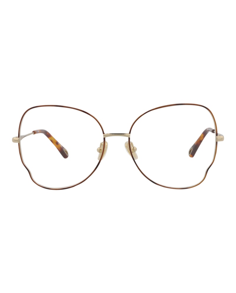 Chloe Cat Eye-Frame Metal Optical Frames Havana Gold Chloe Cat Eye-Frame Metal Optical Frames Havana Gold