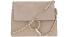 Chloe Faye Crossbody Bag Mini Grey