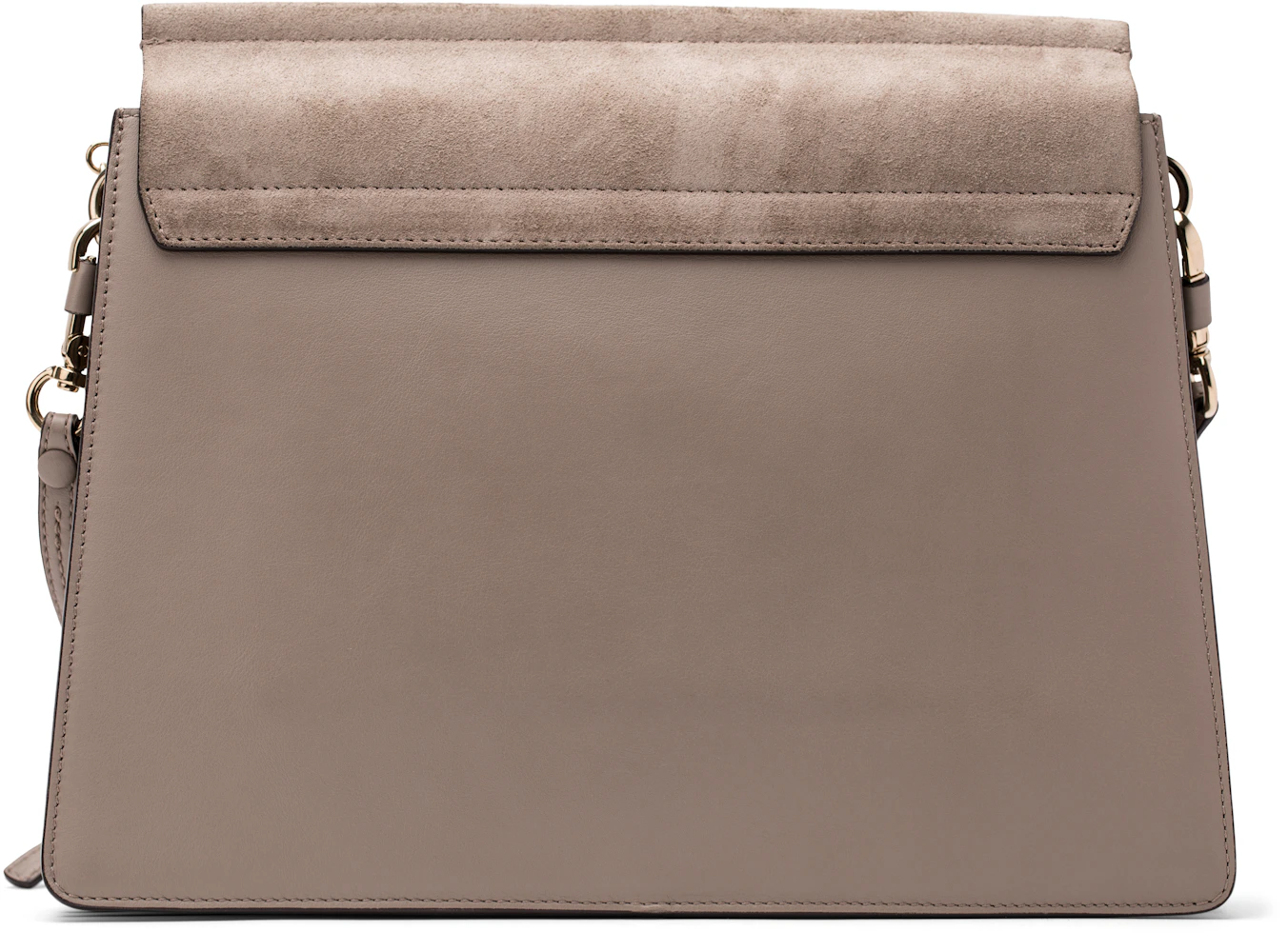 Chloe Faye Shoulder Bag Medium Motty Grey in Calfskin Leather/Suede with  Gold-tone/Silver-tone - US
