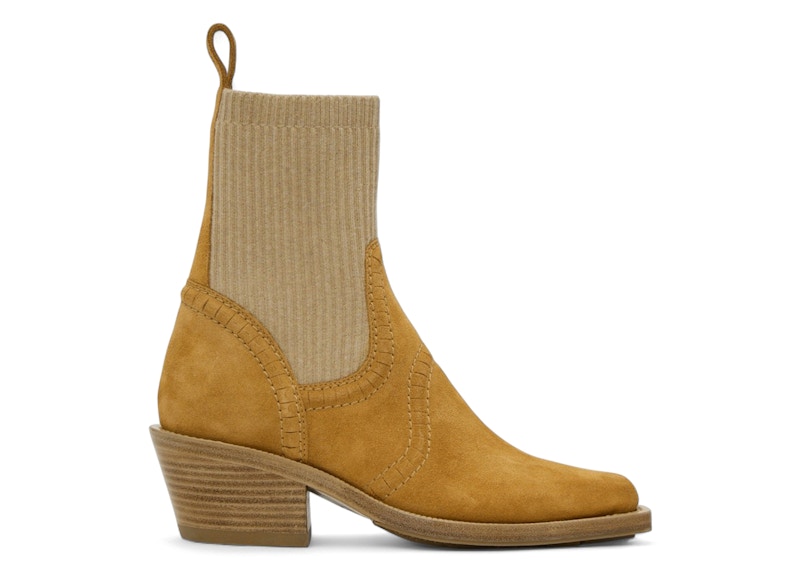 Pre-owned Chloé Nellie Suede Ankle Boots (women's) Sneakers In Quiet Brown