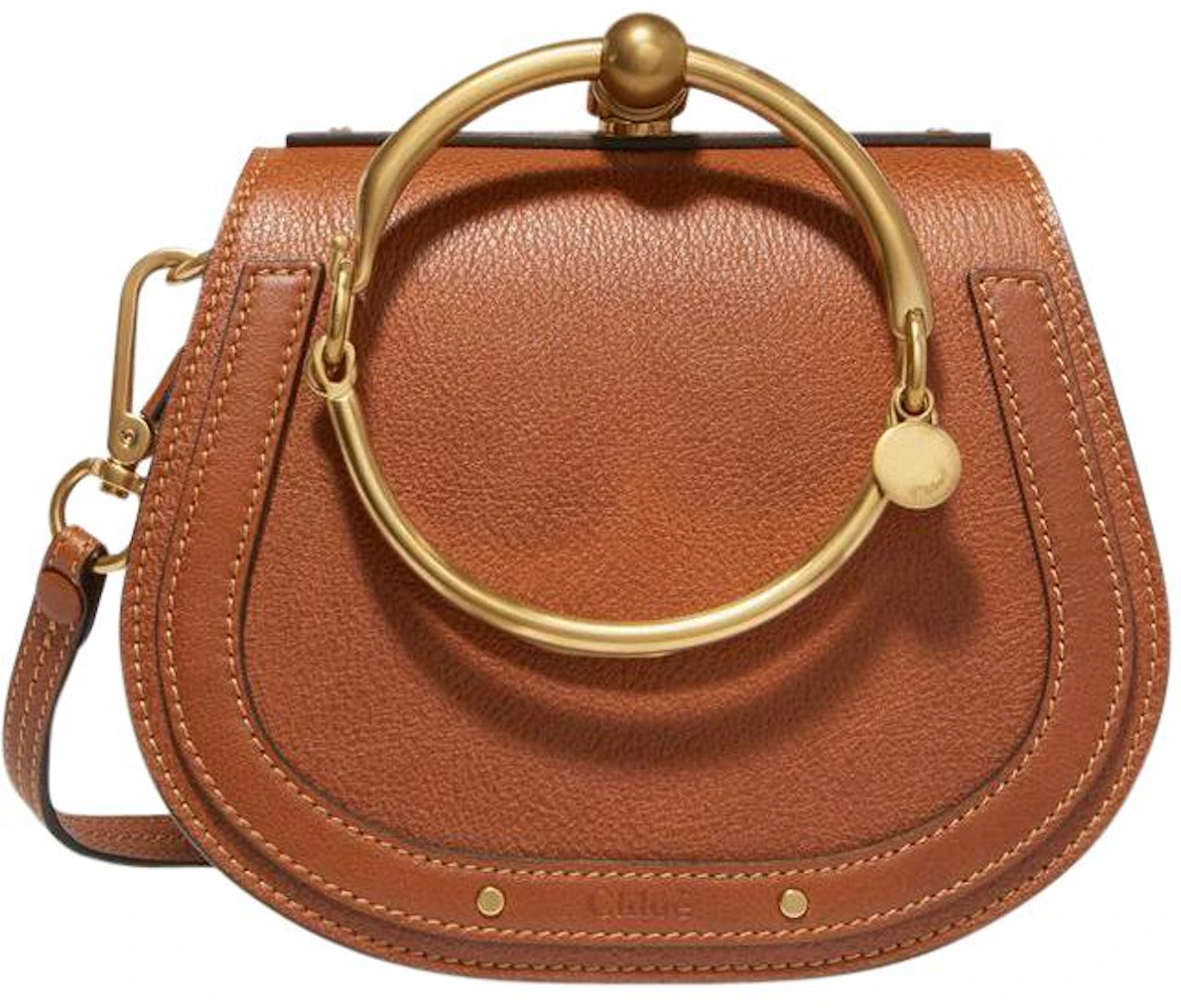Bracelet nile leather handbag Chloé Beige in Leather - 30584175