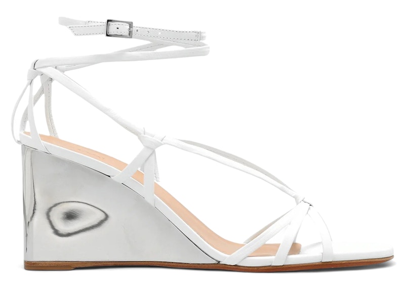 【関税込み】Chloe ホワイト Rebecca ウェッジヒール サンダル Chloé | Rebecca white leather wedges | Savannahs