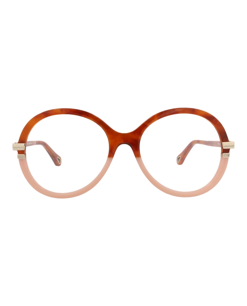 Chloe Round-Frame Bio Acetate Optical Frames Havana Havana