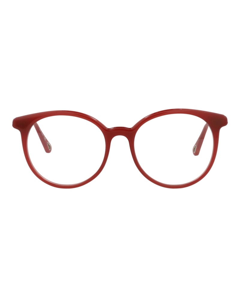 Pre-owned Chloé Women's Chloe Roundframe Bio Injection Optical Frames In Orange Orange Transparent (ch0006o/30009871