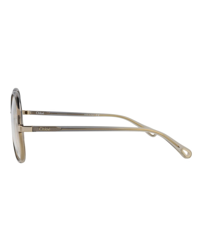 Chloe Round-Frame Injection Optical Frames Grey Grey Transparent (Ch0032o-30009868-003)