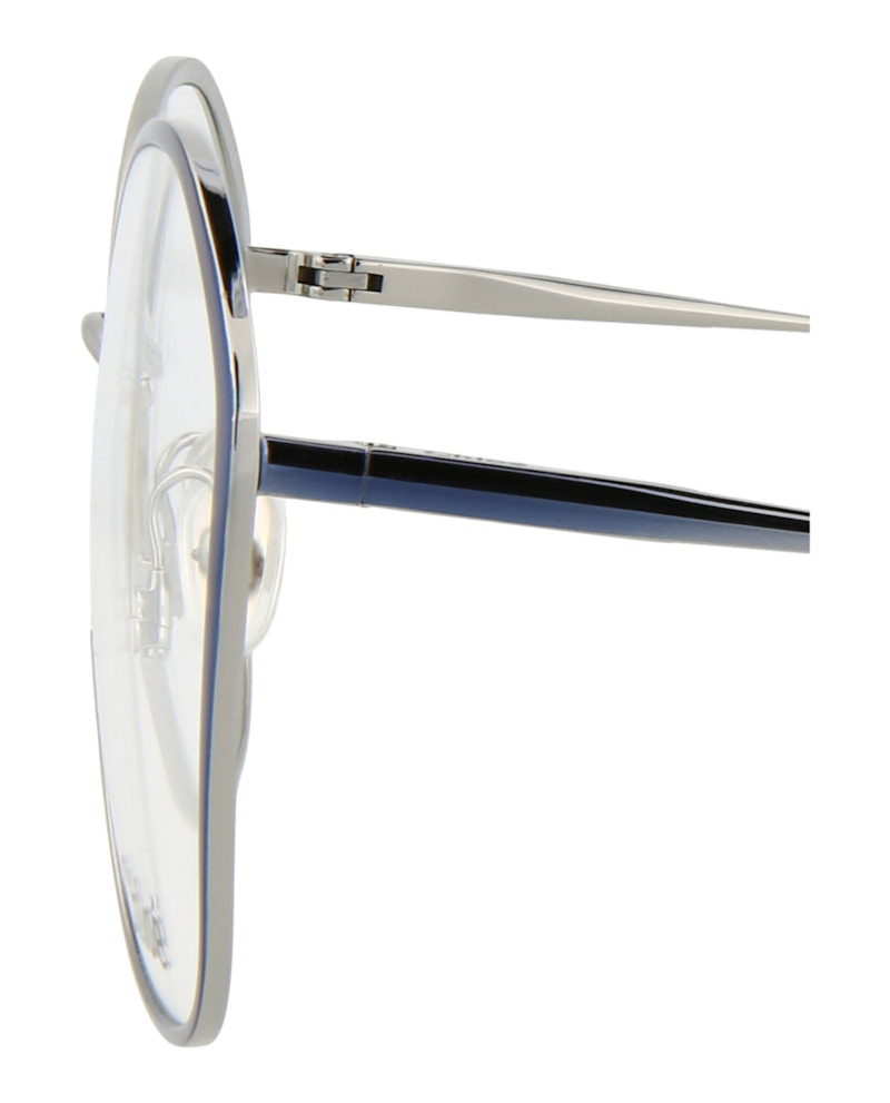 Chloe Round-Frame Metal Optical Frames Blue Blue Transparent (Ch0017o-30009856-001)