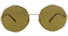 Chloe Round-Frame Metal Sunglasses Gold Gold Green (CH0202S-30014664-001)