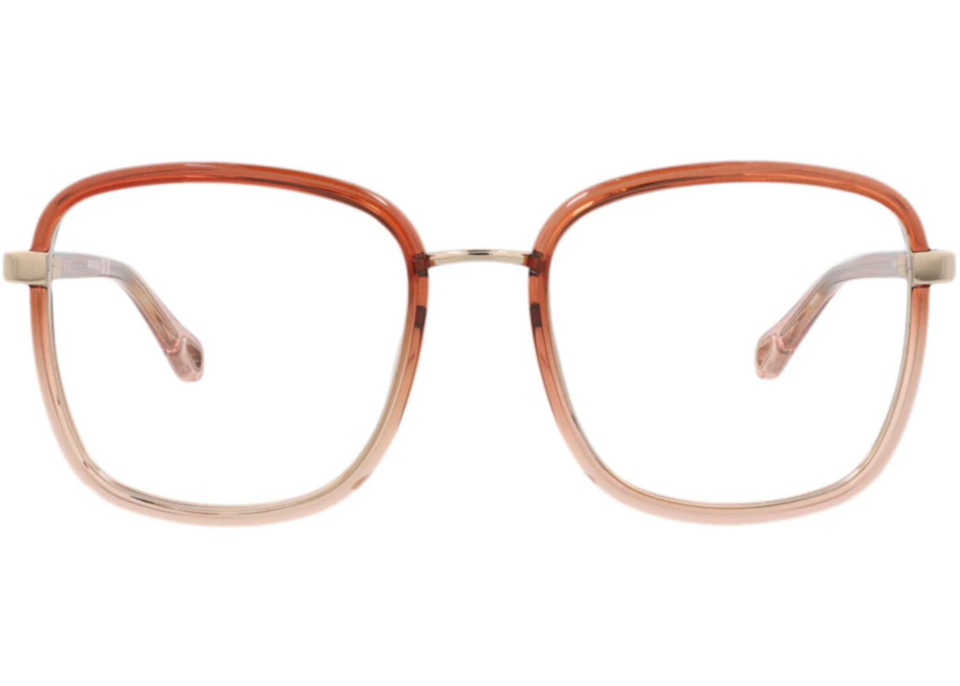Chloe Square-Frame Injection Optical Frames Orange Orange Transparent ...